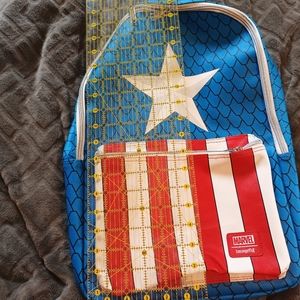 Loungefly Adult Captain America Backpack NWOT